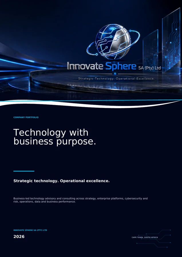 Innovate Sphere Company Portfolio 2026 cover